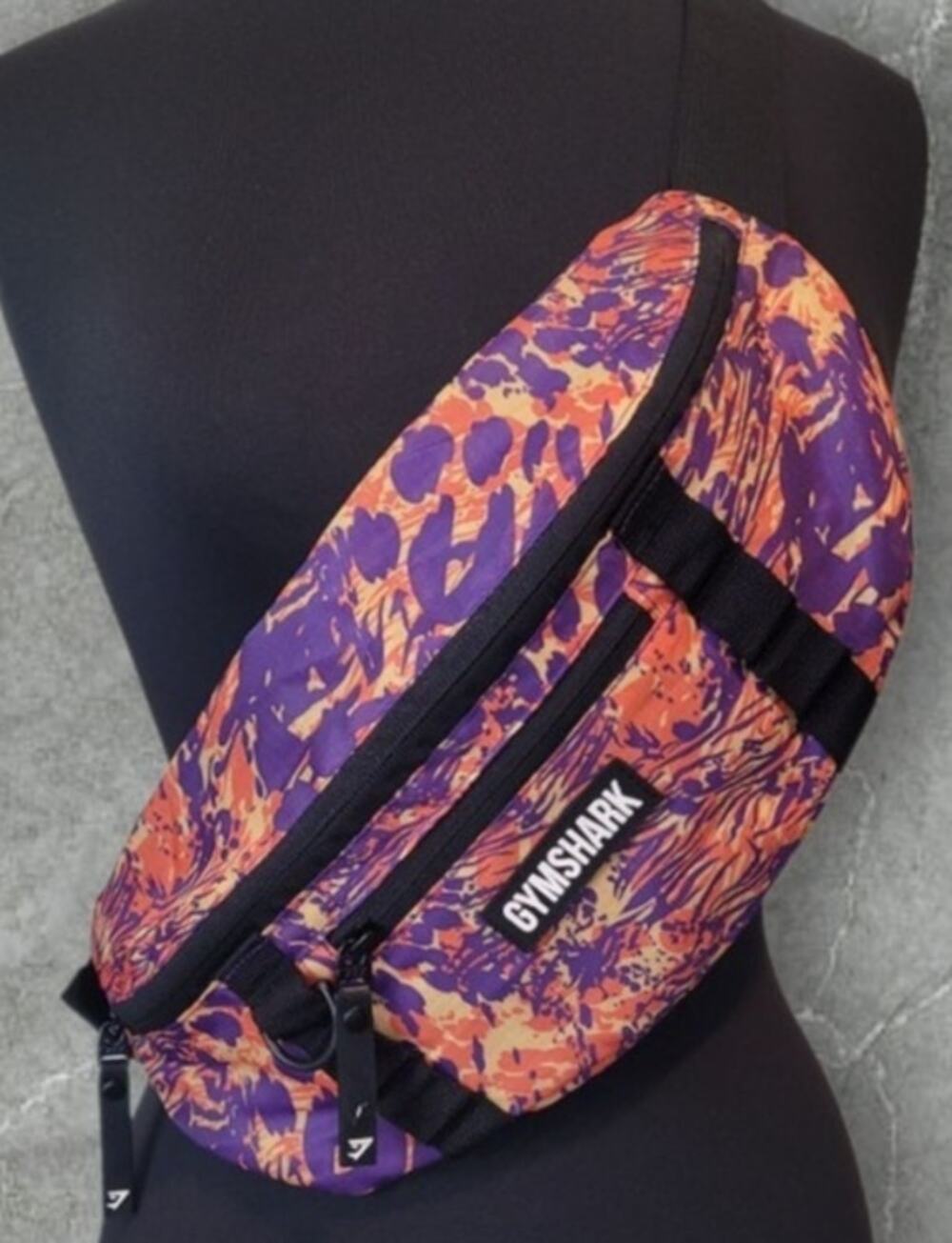 Gymshark Crossbody Belt Bag Orange Purple Athleisure Unisex